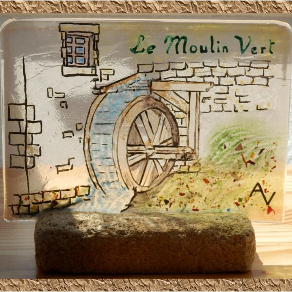 MOULIN VERT Fusing Grisaille