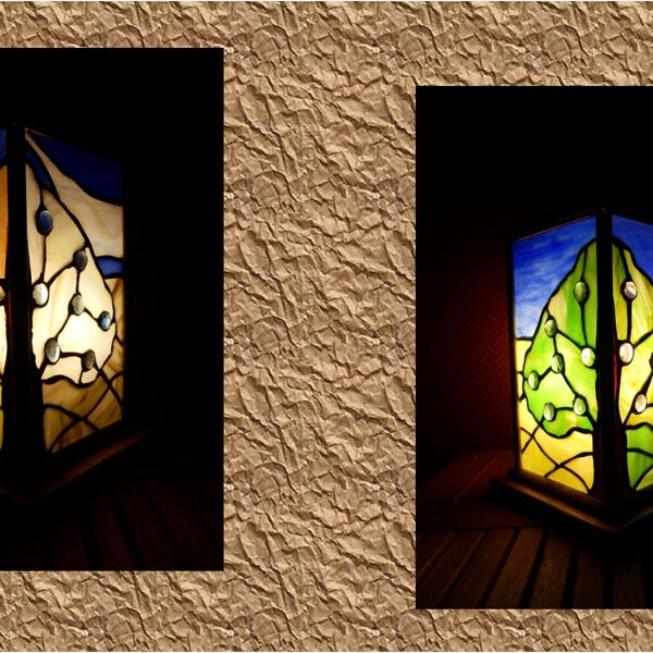 LAMPE "4 SAISONS" Tiffany
