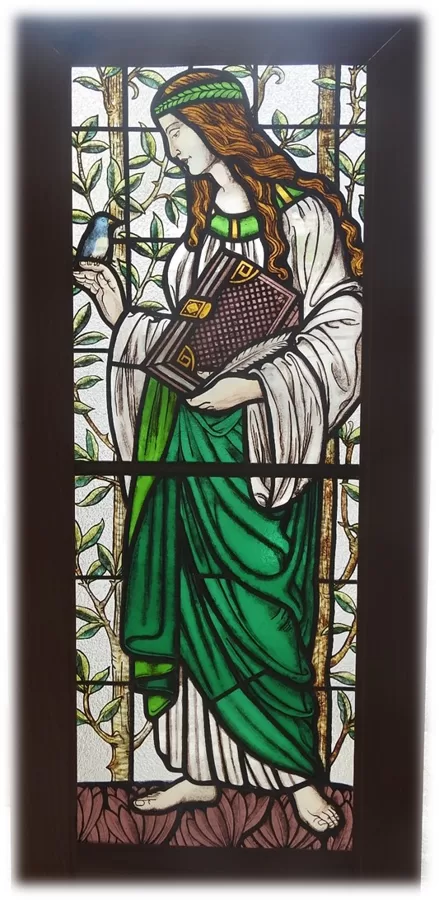 Allégorie : Grisaille, Emaux & Jaune d'argent