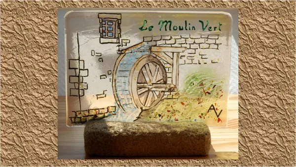 MOULIN VERT Fusing Grisaille
