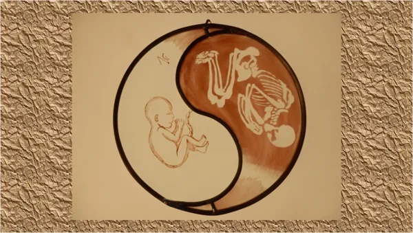 YIN YANG Plomb Grisaille